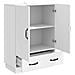 Credenza Bianco 66 x 34,5 x 92 cm Legno ingegnerizzato - Foto miniatura 4