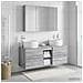 Set di mobili per il bagno 4 pcs Sonoma grigio - Foto miniatura 4