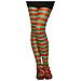 Collant A Righe Rosse E Verdi Xl - Foto miniatura 2