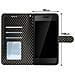 Custodia Smartphone Universale Portafoglio Nera Xxl Supporto + Specchio - Foto miniatura 9
