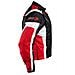 Giacca Tessuto Moto Protezioni Ce Manica Staccabile Gilet Termico Rosso L - Foto miniatura 5