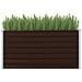Fioriera Per Giardino Marrone 160x40x77 Cm In Acciaio Zincato - Foto miniatura 1