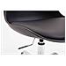 Sedia Ufficio Toulouse in Similpelle e Polipropilene - Sedia Scrivania Girevole Regolabile - Sedia Studio in Metallo, Carico Max 136kg - Sedia Lavoro con Ruote Nero - Foto miniatura 4