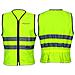 Gilet Alta Visibilita' Cartarinfrangnete Giallo Omologato Moto Auto Fluo L - Foto miniatura 1