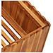 Fioriera Da Giardino 100x100x25 Cm In Legno Massello Di Acacia - Foto miniatura 2