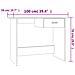 Scrivania Grigio Cemento 100x50x76 cm in Legno Multistrato - Foto miniatura 3