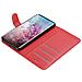 Custodia Compatibile Con Samsung Galaxy Note 10 Plus In Rosso Carminio - Coperchio Protettiva Con Chiusura Magnetica, Funzione Stand E Tasca Per Le Carte - Foto miniatura 8