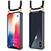 Cadorabo Catena Di Telefoni Cellulari Compatibile Con Apple Iphone X / Xs In Nero - Coperchio Protettivo In Silicone Con Anelli D'oro, Cinturino In Corda E Custodia Staccabile - Foto miniatura 11