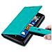 Custodia Compatibile Con Nokia Lumia 925 In Turchese Petrolio - Coperchio Protettiva Con Chiusura Magnetica, Funzione Stand E Tasca Per Le Carte - Foto miniatura 4