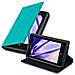 Custodia Compatibile Con Nokia Lumia 925 In Turchese Petrolio - Coperchio Protettiva Con Chiusura Magnetica, Funzione Stand E Tasca Per Le Carte - Foto miniatura 1
