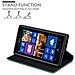 Custodia Compatibile Con Nokia Lumia 925 In Turchese Petrolio - Coperchio Protettiva Con Chiusura Magnetica, Funzione Stand E Tasca Per Le Carte - Foto miniatura 3