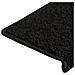 Tappetini per Scale in Moquette 15 pz 65x21x4 cm Neri - Foto miniatura 3