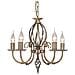Aegean 5lt Chandelier Aged Brass - Foto miniatura 2