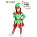 Costume Elfetta Di Babbo Natale Bambina Taglia 4/5 Anni - Foto miniatura 1