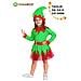 Costume Elfetta Di Babbo Natale Bambina Taglia 4/5 Anni - Foto miniatura 2