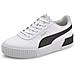 Puma Carina L, Scarpe Da Ginnastica Donna, Bianco Bianco Nero Silver, 37 Eu - Foto miniatura 11