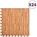 Tappetino a Incastro 24 pz Venature Legno 8,64 ? Schiuma EVA - Foto miniatura 1