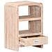Comodino 40x30x60 Cm In Legno Massello Di Acacia - Foto miniatura 2