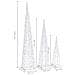 Coni Di Luce Led Decorativi Acrilici Bianco Freddo 60/90/120cm - Foto miniatura 4