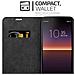Custodia Compatibile Con Sony Xperia 10 Ii (2. Version) In Nero Di Notte - Coperchio Protettiva Con Chiusura Magnetica, Funzione Stand E Tasca Per Le Carte - Foto miniatura 4