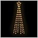 Albero di Natale con Puntale Bianco Caldo 108 LED 180 cm - Foto miniatura 6