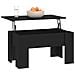 Tavolino Da Salotto Nero 79x49x41 Cm In Legno Multistrato - Foto miniatura 5