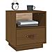 Comodini 2 Pz Miele 40x34x45 Cm In Legno Massello Di Pino - Foto miniatura 3
