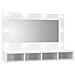 Mobile A Specchio Con Led Bianco Lucido 90x31,5x62 Cm - Foto miniatura 2