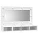 Mobile A Specchio Con Led Bianco Lucido 90x31,5x62 Cm - Foto miniatura 3