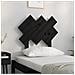 Testiera Per Letto Nera 72,5x3x81 Cm In Legno Massello Di Pino - Foto miniatura 3