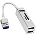 Hub Usb Linq 5 In 1 Con 3 Porte Usb E Lettore Di Schede Micro-sd Argento - Foto miniatura 4