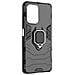 Cover Per Xiaomi Poco F5 Antiurto Anello Supporto Collezione Ring Nera - Foto miniatura 3