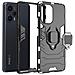 Cover Per Xiaomi Poco F5 Antiurto Anello Supporto Collezione Ring Nera - Foto miniatura 4