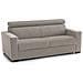 Divano Fisso Alexandra, Divano A 2 Posti, 100% Made In Italy, Sofà Soggiorno, In Tessuto Imbottito, Con Poggiatesta Regolabili E Braccioli Slim, Cm 180x95h85, Tortora - Foto miniatura 3