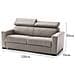Divano Fisso Alexandra, Divano A 2 Posti, 100% Made In Italy, Sofà Soggiorno, In Tessuto Imbottito, Con Poggiatesta Regolabili E Braccioli Slim, Cm 180x95h85, Tortora - Foto miniatura 4