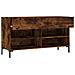 Panca Porta Scarpe Rovere Fumo 102x35x55 Cm Legno Multistrato - Foto miniatura 8