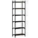 Libreria A 6 Ripiani Rovere Fumo 60x30x188 Cm Legno Multistrato - Foto miniatura 2