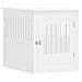 Gabbia Cani Arredamento Bianca 64,5x80x71cm Legno Multistrato - Foto miniatura 1