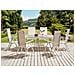 Set Di 6 Sedie Da Giardino Alluminio Beige Catania - Foto miniatura 1