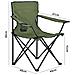 Sedia da Campeggio Pieghevole ANTER Colore Verde - Foto miniatura 3