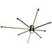 Lampadario Da Soffitto Plafoniera Led Luce Bianca 42 Watt Moderno Nero Pn27nf - Foto miniatura 4
