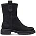 Black Casual Closed Booties Stivaletti Pelle Scarpe Donna Nero Eu 37, 1-26813-41 001 - Foto miniatura 2