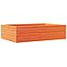 Fioriera Giardino Marrone Cera 90x60x23 cm Legno Massello Pino - Foto miniatura 2