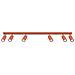 Lampada Da Soffitto Ring 6l Rosso Ocra Sl. 1511 - Moderno Lampada Da Soffitto Ocra Rossa 17x117x6 Cm - Foto miniatura 1