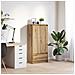 Armadio con Cassetto Rovere Artigianale 55,5x34x119,5 cm - Foto miniatura 1