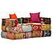 Lusso Casadino -  Pouf Modulare A 2 Posti In Tessuto Patchwork - Foto miniatura 2