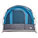 Tenda da Campeggio a Tunnel per 3 Persone Blu Impermeabile - Foto miniatura 5