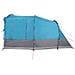 Tenda da Campeggio a Tunnel per 3 Persone Blu Impermeabile - Foto miniatura 6