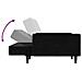 Divano Letto a 2 Posti Nero in Velluto - Foto miniatura 7