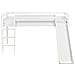 Letto A Mezza Altezza Legno Di Pino Staple 90 X 200 Cm Con Scivolo Bianco - Foto miniatura 5